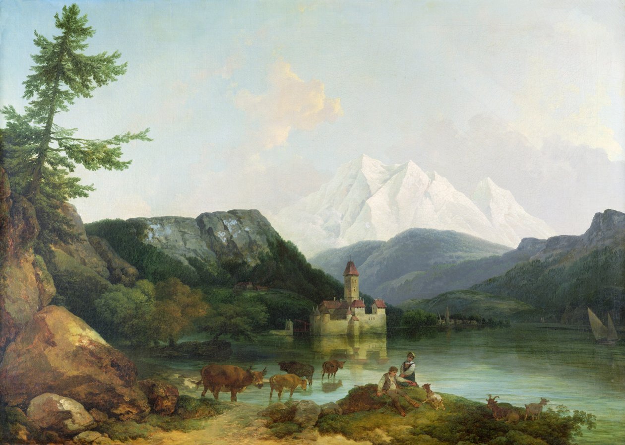 Castelo de Chillon de Philippe Jacques de Loutherbourg