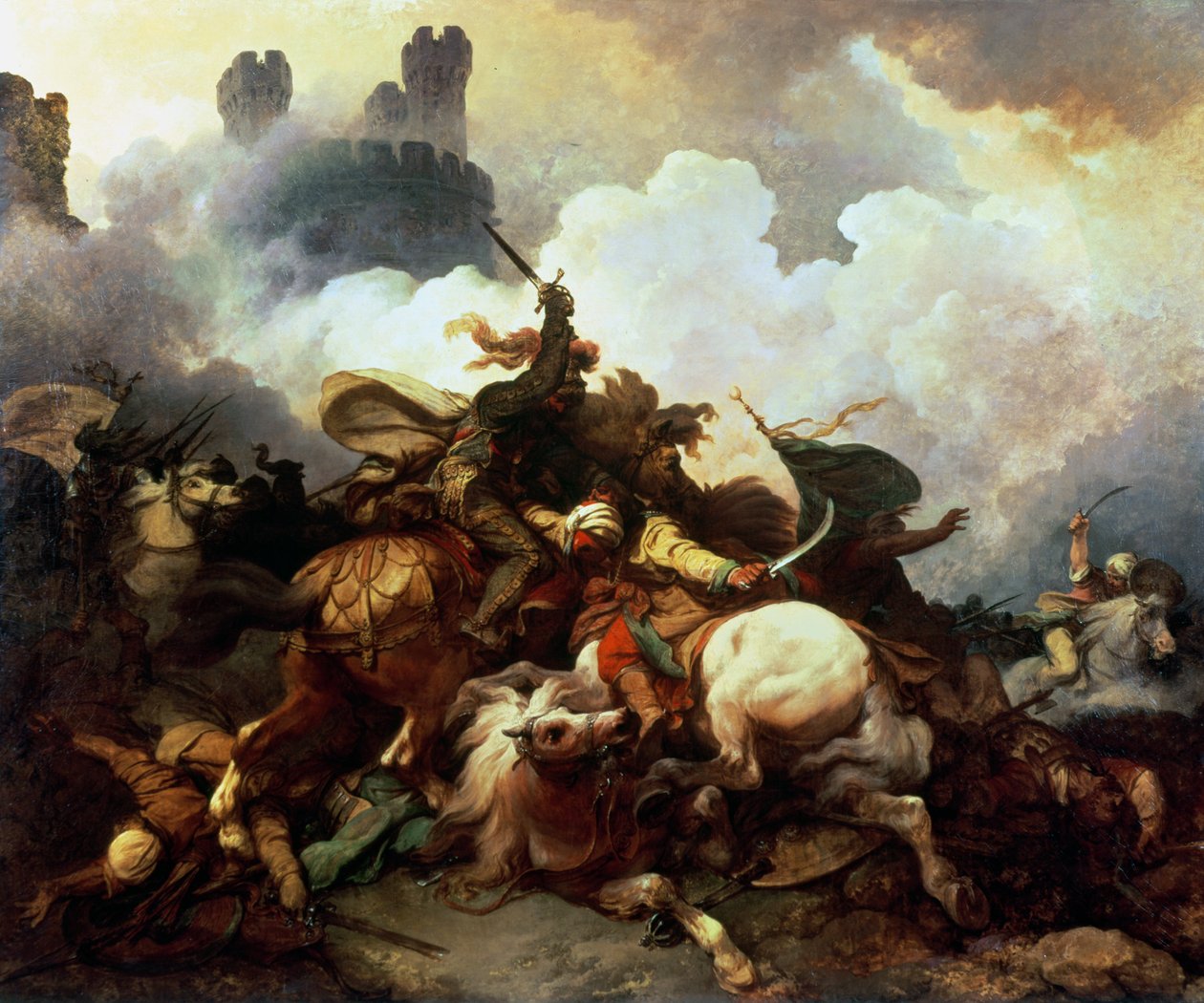 Richard I na Palestina de Philippe Jacques de Loutherbourg