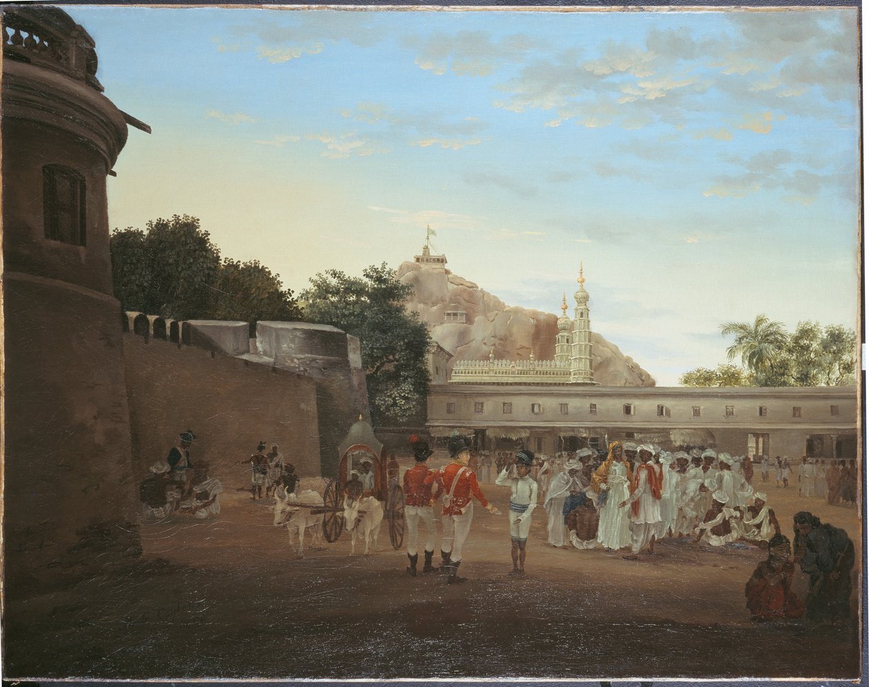 O lugar de mercado de Trichinopoly, 1800 de Philip Le Couteur