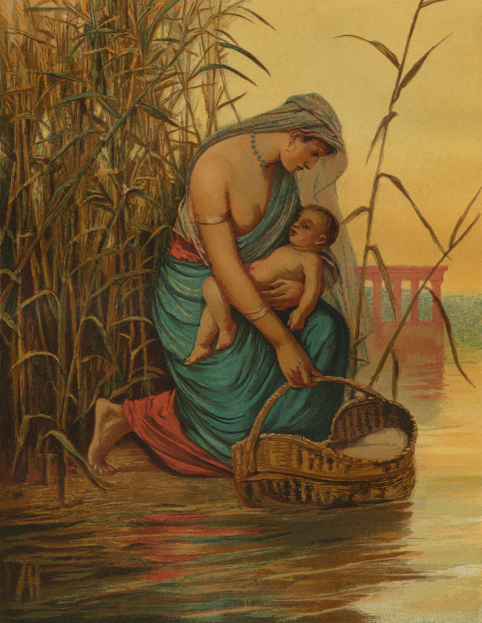 O bebê Moisés e sua mãe de Philip Richard Morris