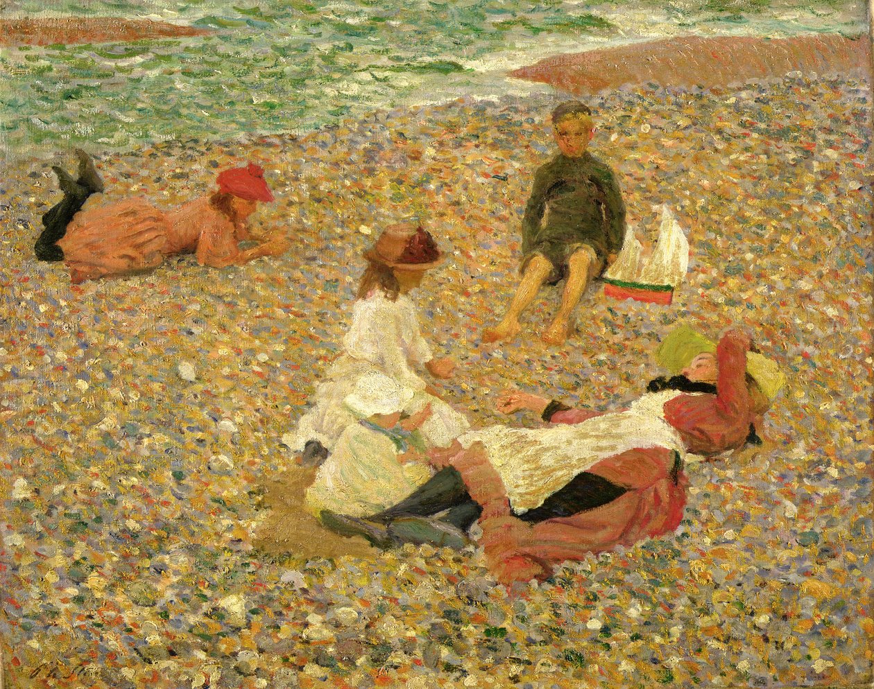 Knucklebones, Walberswick, 1888-89 de Philip Wilson Steer