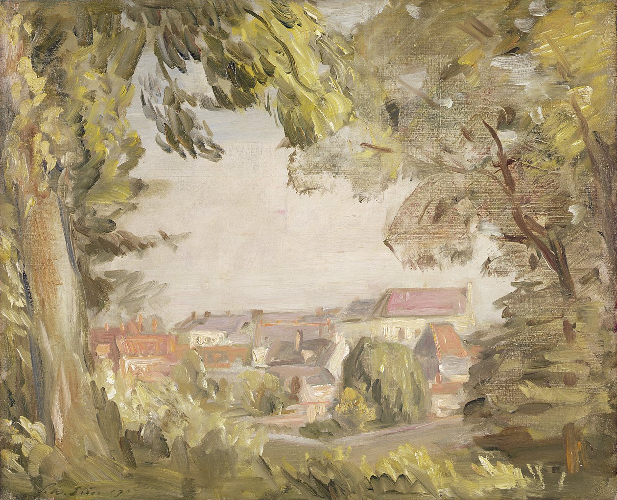Montreuil das muralhas, 1907 de Philip Wilson Steer