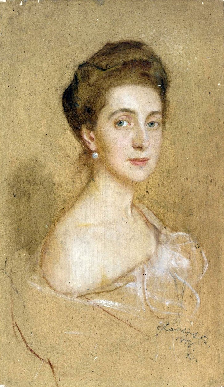 Senhora com um brinco de pérola. de Philip de László