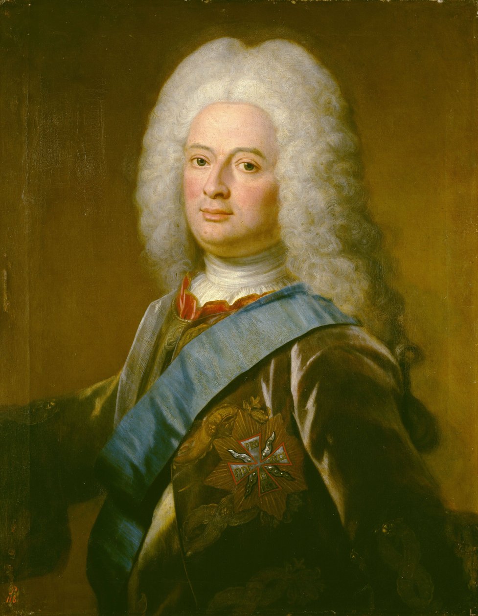 Retrato de Guilherme VIII, Landgrave de Hesse-Kassel (Hesse-Kassel) de Philip van Dijk