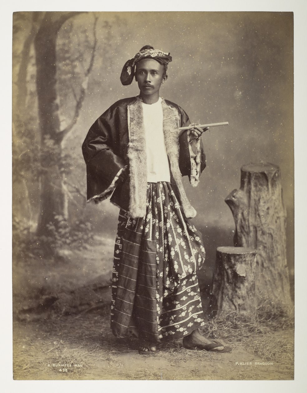 Um homem birmanês, de Vistas da Birmânia de Philip Adolphe Klier
