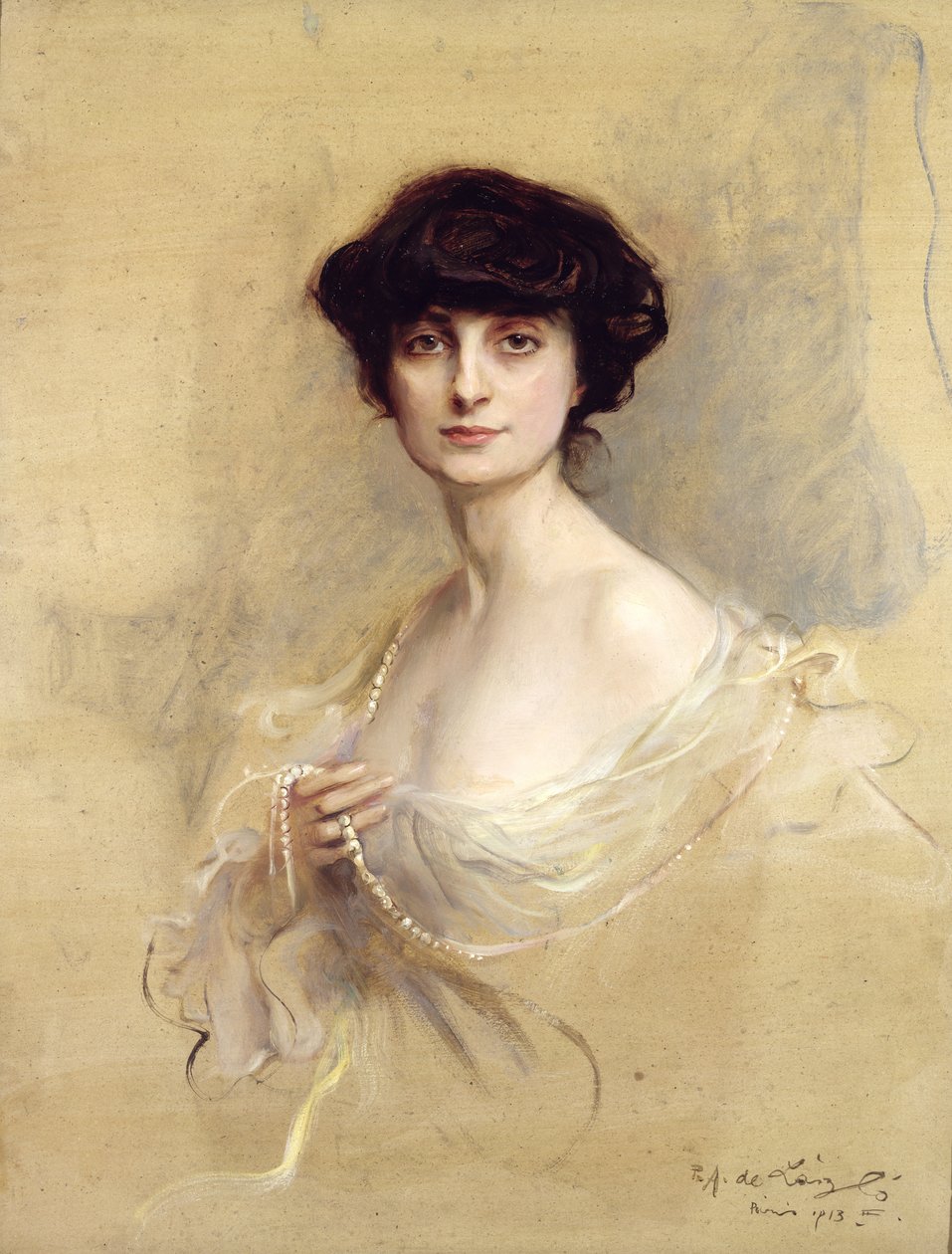 Anna de Noailles (1876-1933) 1913 (óleo sobre tela) de Philip Alexius de Laszlo