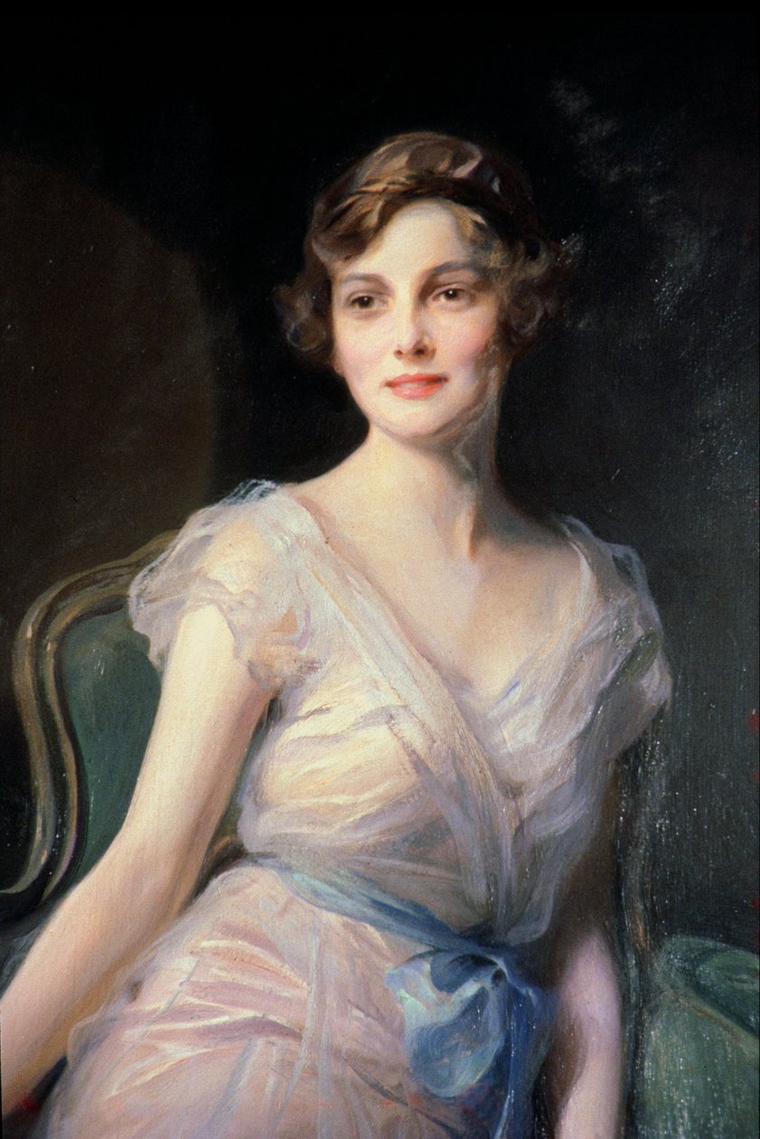 Detalhe do Retrato da Menina Leicester-Warren de Philip Alexius de Laszlo