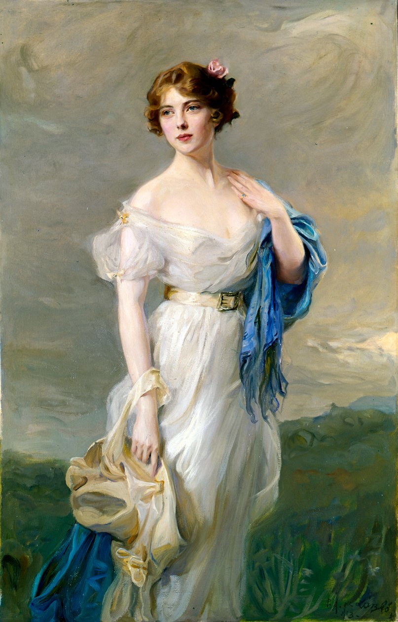 Retrato da Condessa Anastasia Mikhailovna de Bags, século XIX de Philip de László