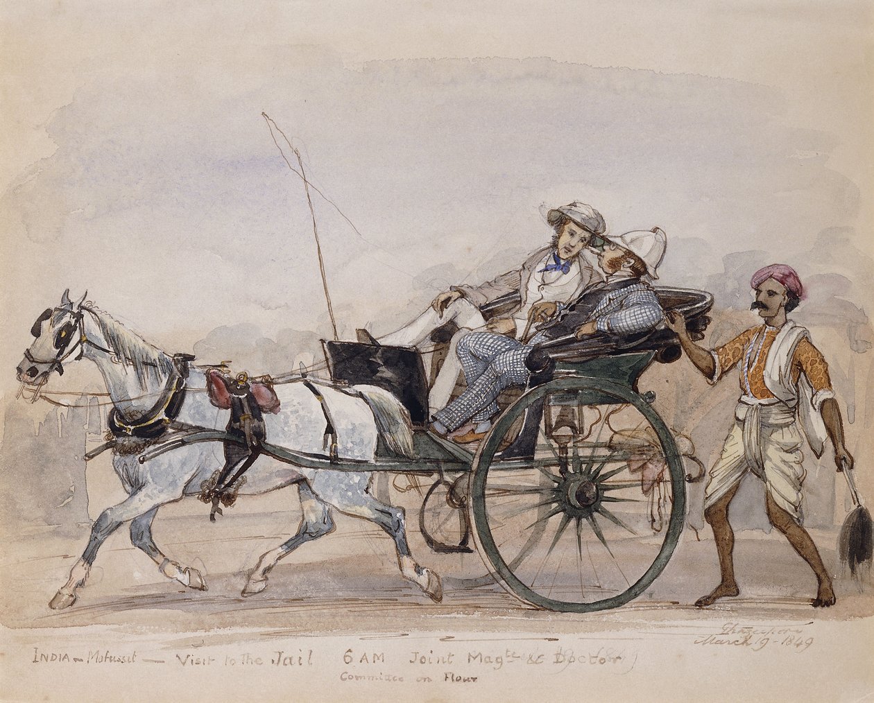 Uma visita à cadeia, 1849 de Philip Charles Trench