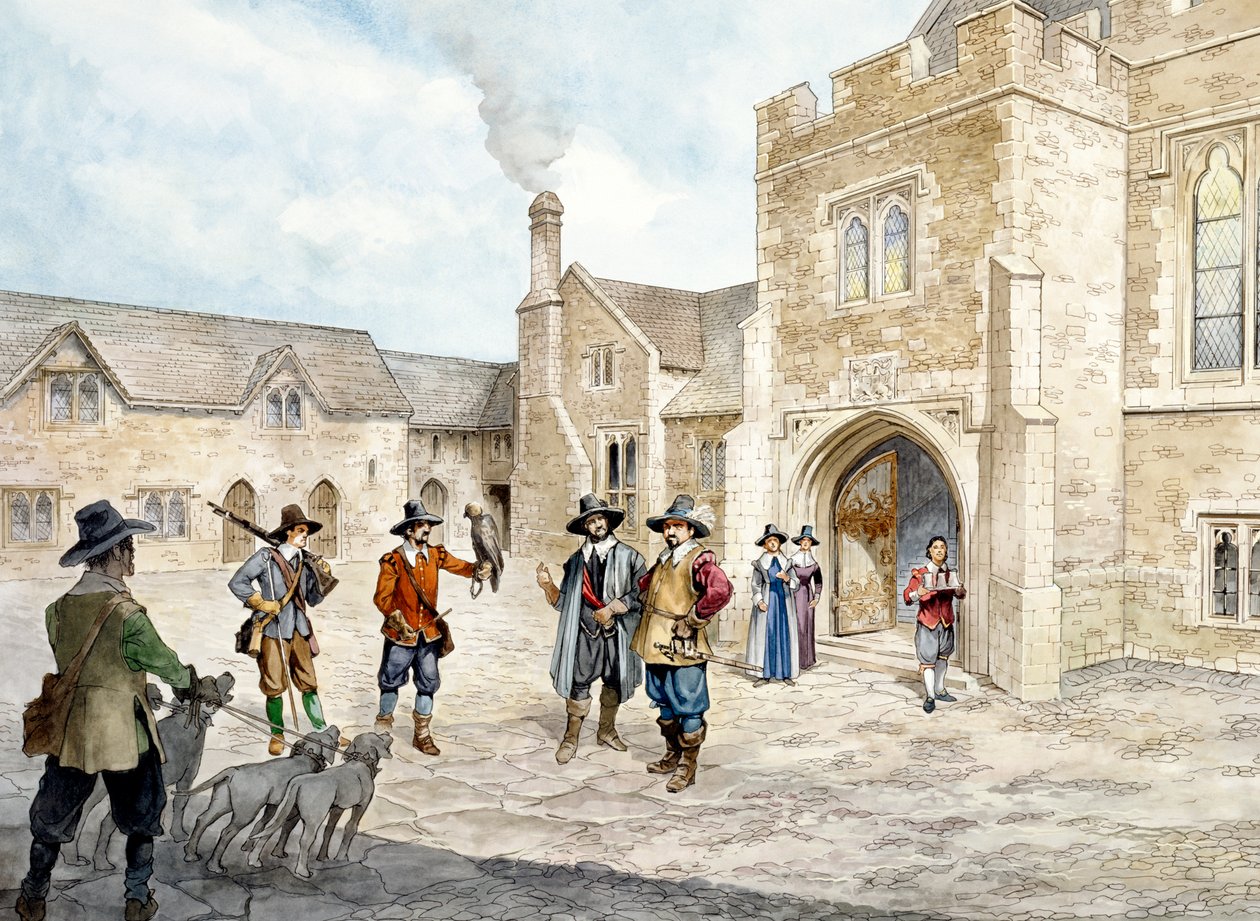 Castelo Farleigh Hungerford, c1660, c1990-2010 de Philip Corke