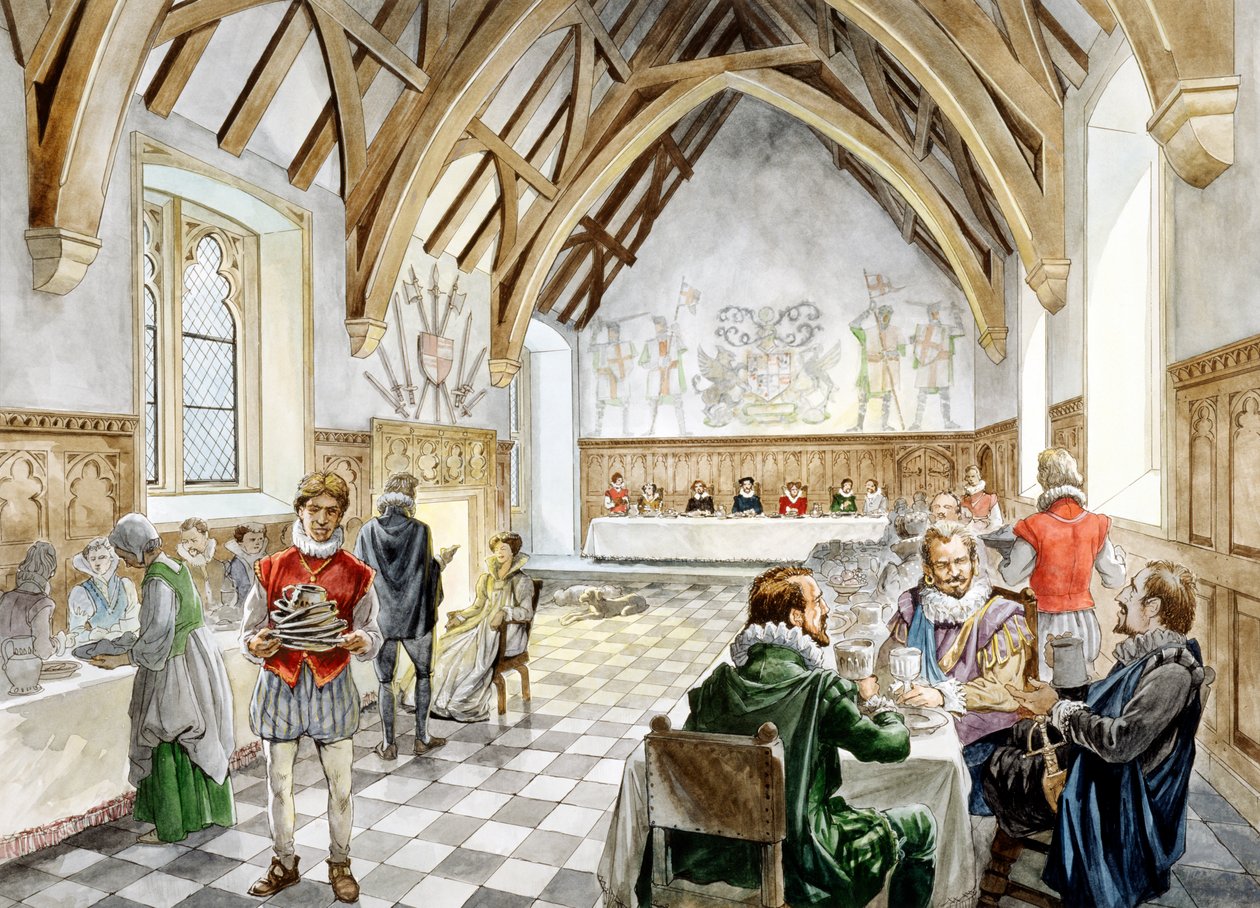 Castelo Farleigh Hungerford, c1660, c1990-2010 de Philip Corke