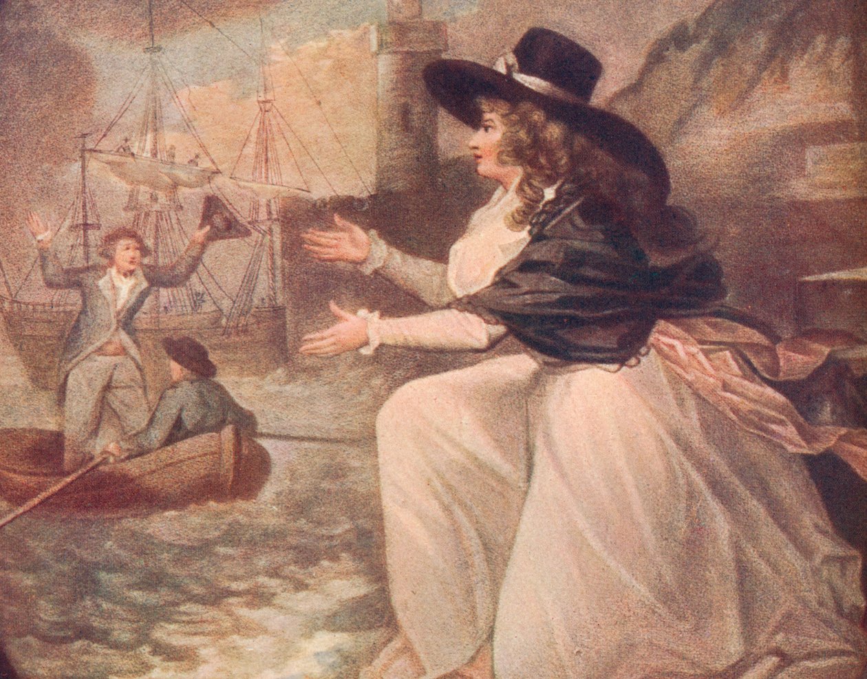 Alegria mútua, ou o navio no porto, c1788, 1906 de Philip Dawe