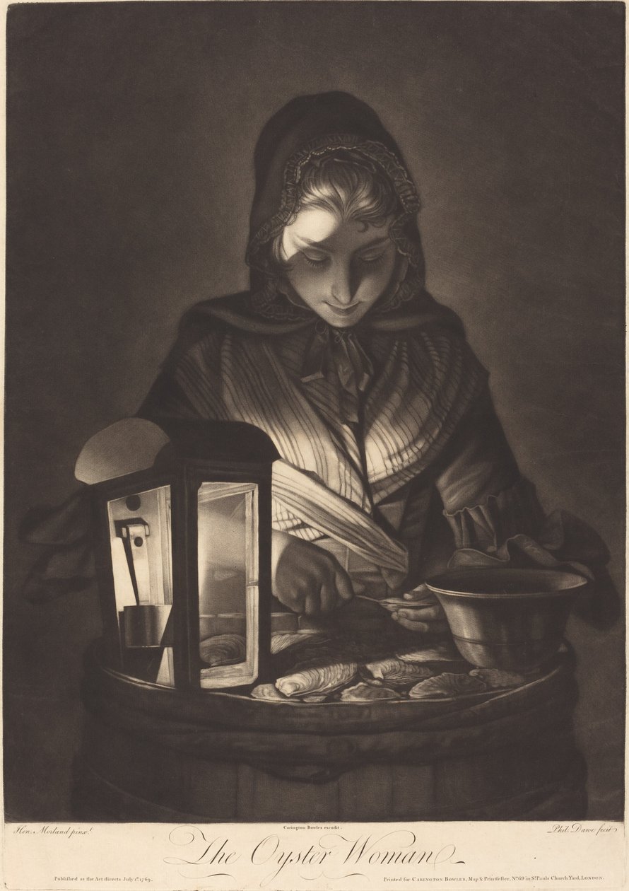 A Mulher Ostra de Philip Dawe after Henry Robert Morland