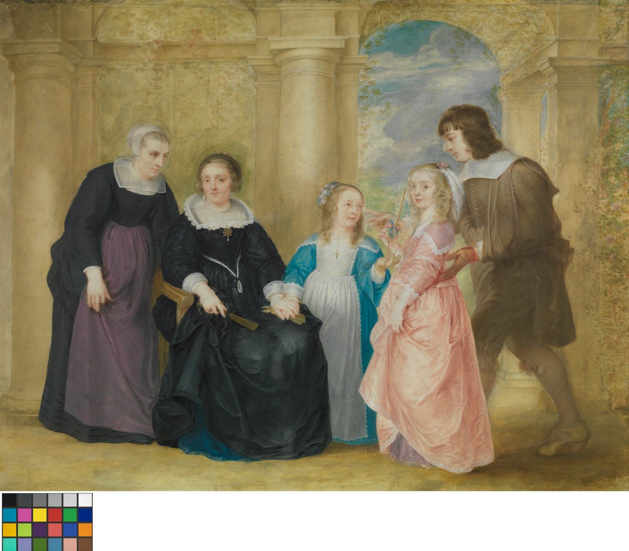 Retrato de uma família de Philip Fruytiers