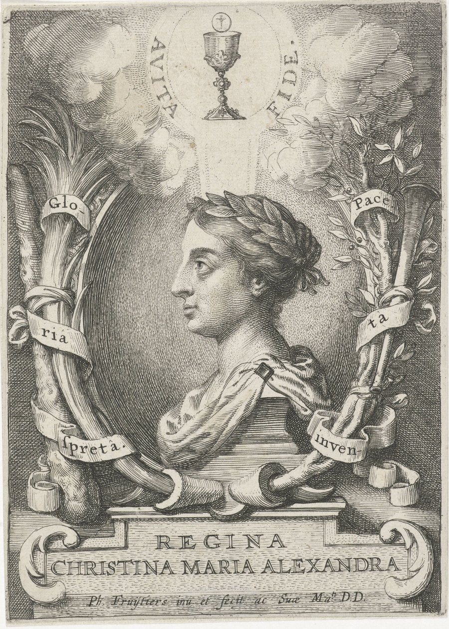 Retrato de Christina, Rainha da Suécia de Philip Fruytiers