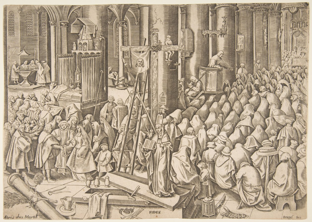 Fides Fides de As virtudes, ca. 1559-60. de Philip Galle