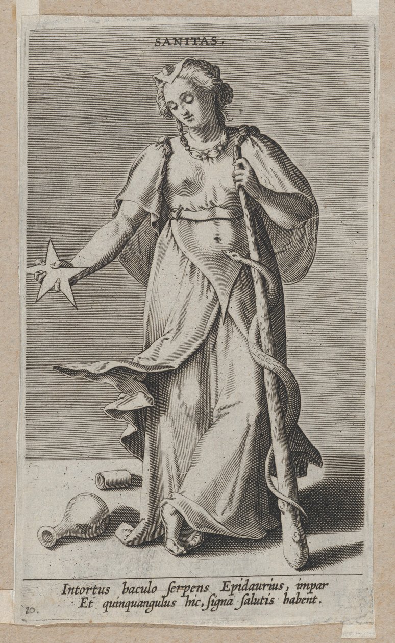 Sanitas, de Prosopographia, ca. 1585-90., c. 1585-90. de Philip Galle