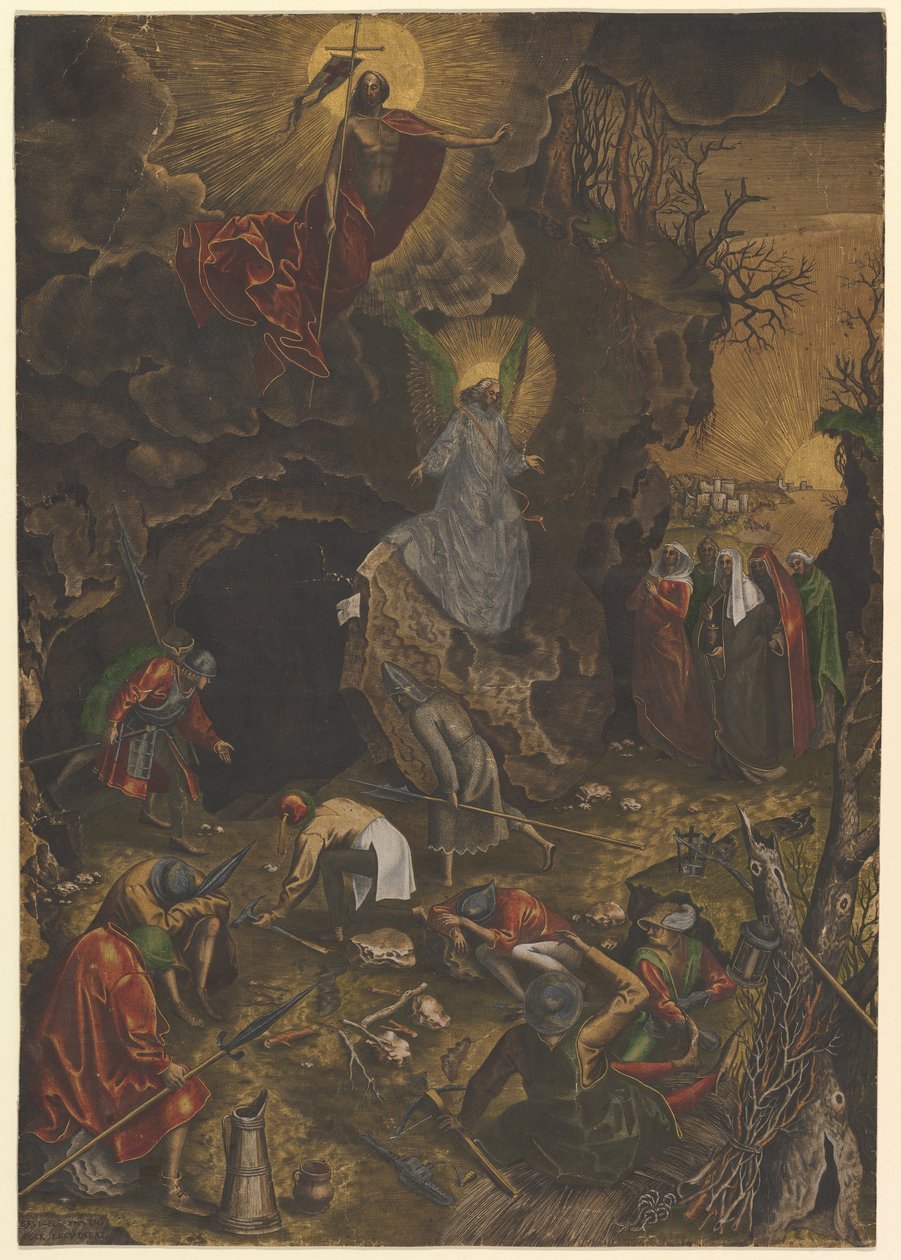 A ressurreição, ca. 1562-63. de Philip Galle