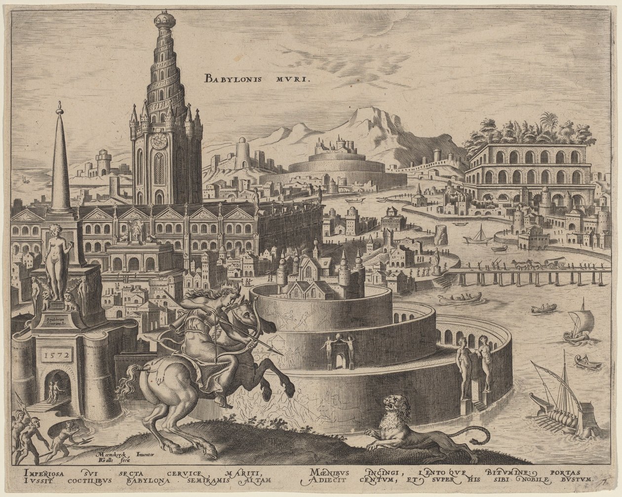 Babylonis Muri (As Muralhas da Babilônia) de Philip Galle, after Maerten van Heemskerck