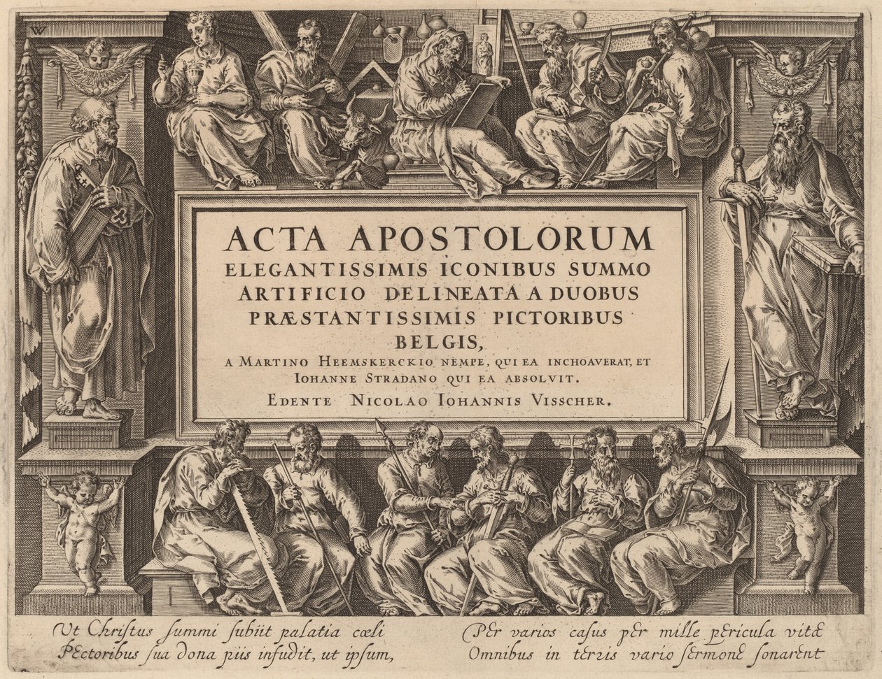 Folha de rosto de Philip Galle after Maerten van Heemskerck after Jan van der Straet