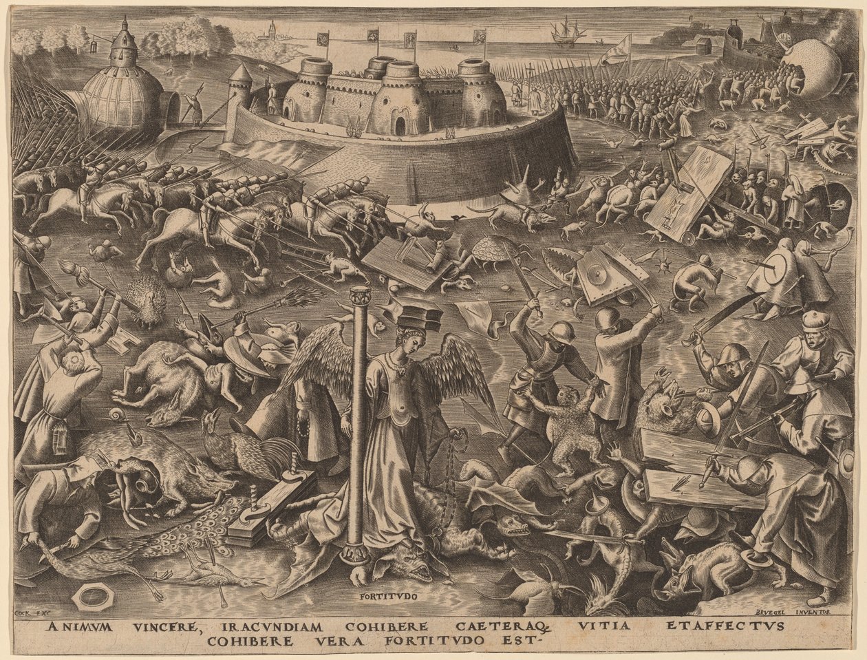 Fortitude de Philip Galle after Pieter Bruegel the Elder