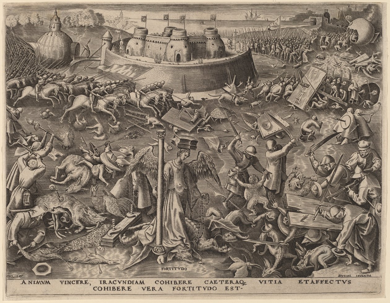 Fortitude de Philip Galle after Pieter Bruegel the Elder