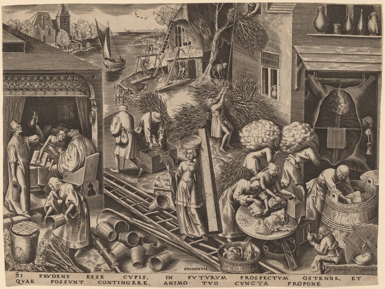 Prudência de Philip Galle after Pieter Bruegel the Elder