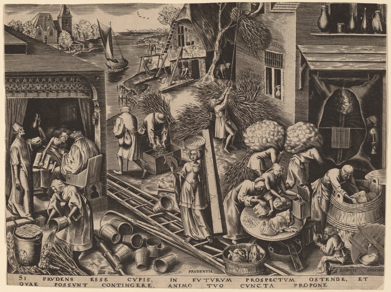 Prudência de Philip Galle after Pieter Bruegel the Elder