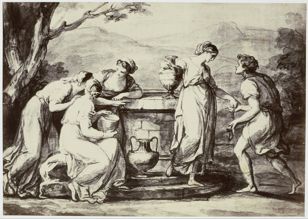 A. Kauffman, Rebecca at the Wall de Philip Henry Delamotte