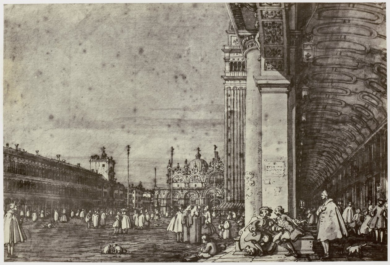 Canaletto, Piazza di San Marco de Philip Henry Delamotte