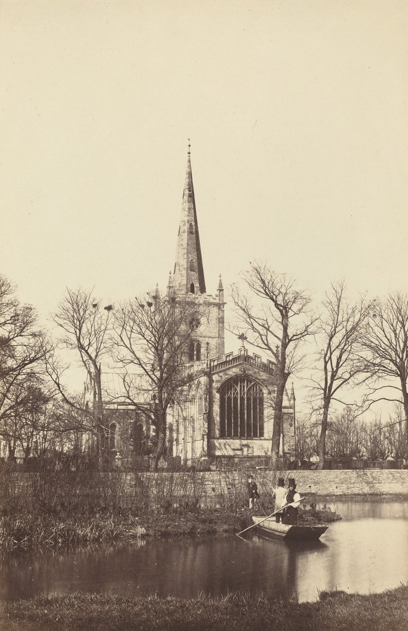 Igreja da margem do rio, década de 1850. de Philip Henry Delamotte
