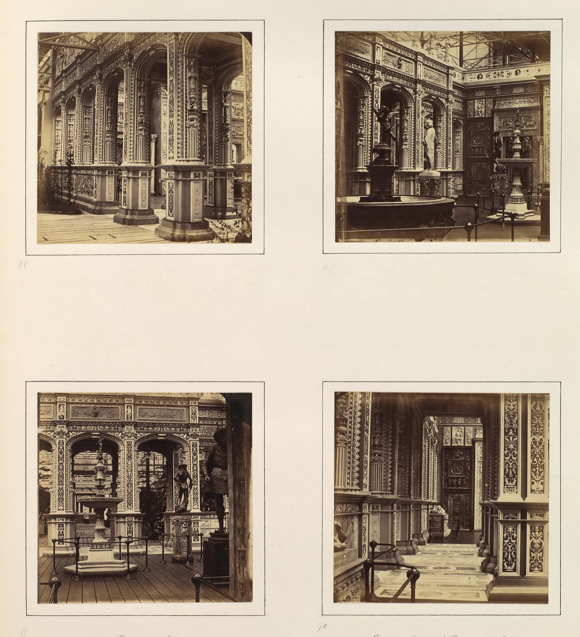 [Fachada, Vistas e Loggia de Entrada da Corte Renascentista], c. 1859. de Philip Henry Delamotte.
