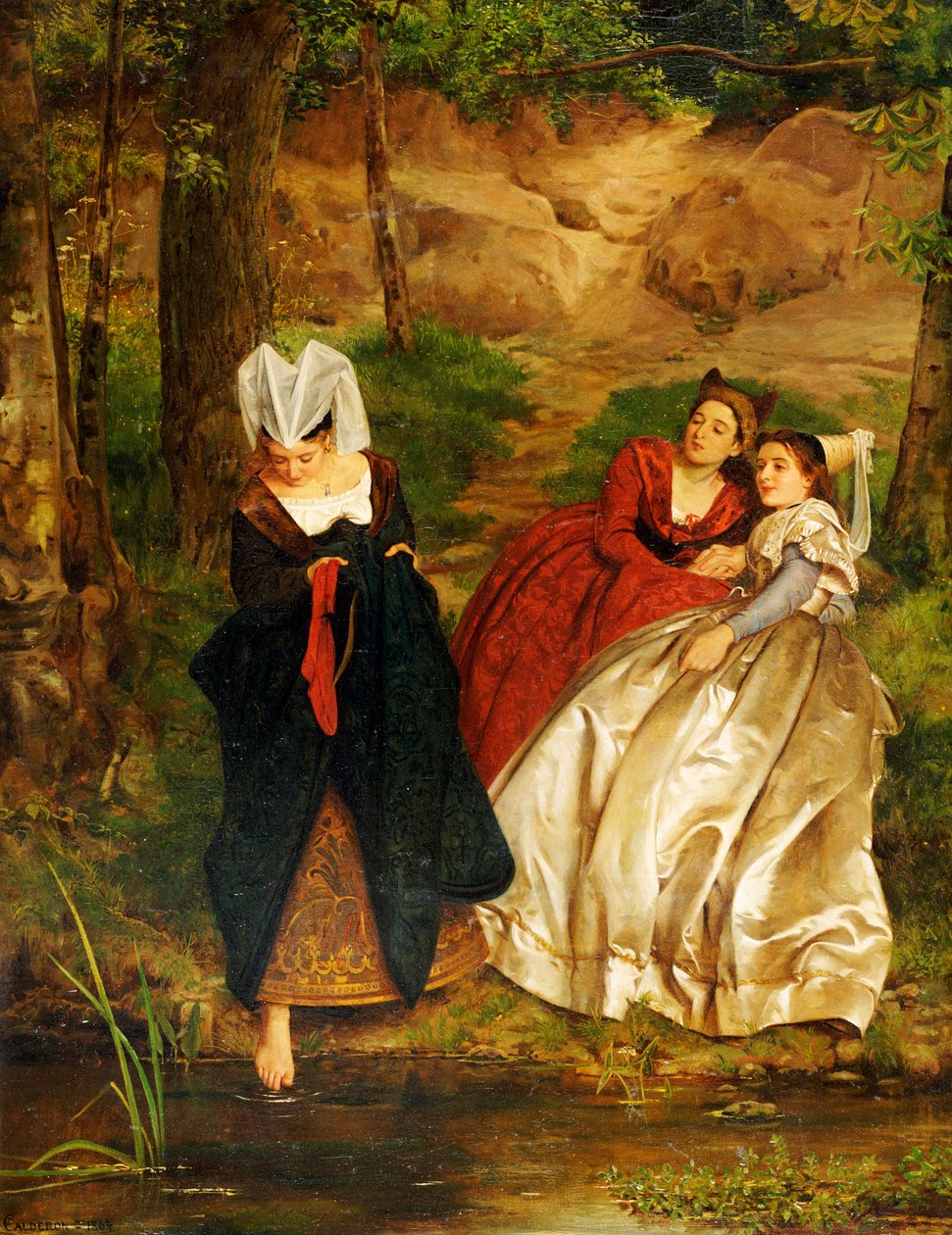 No córrego, 1864 de Philip Hermogenes Calderon