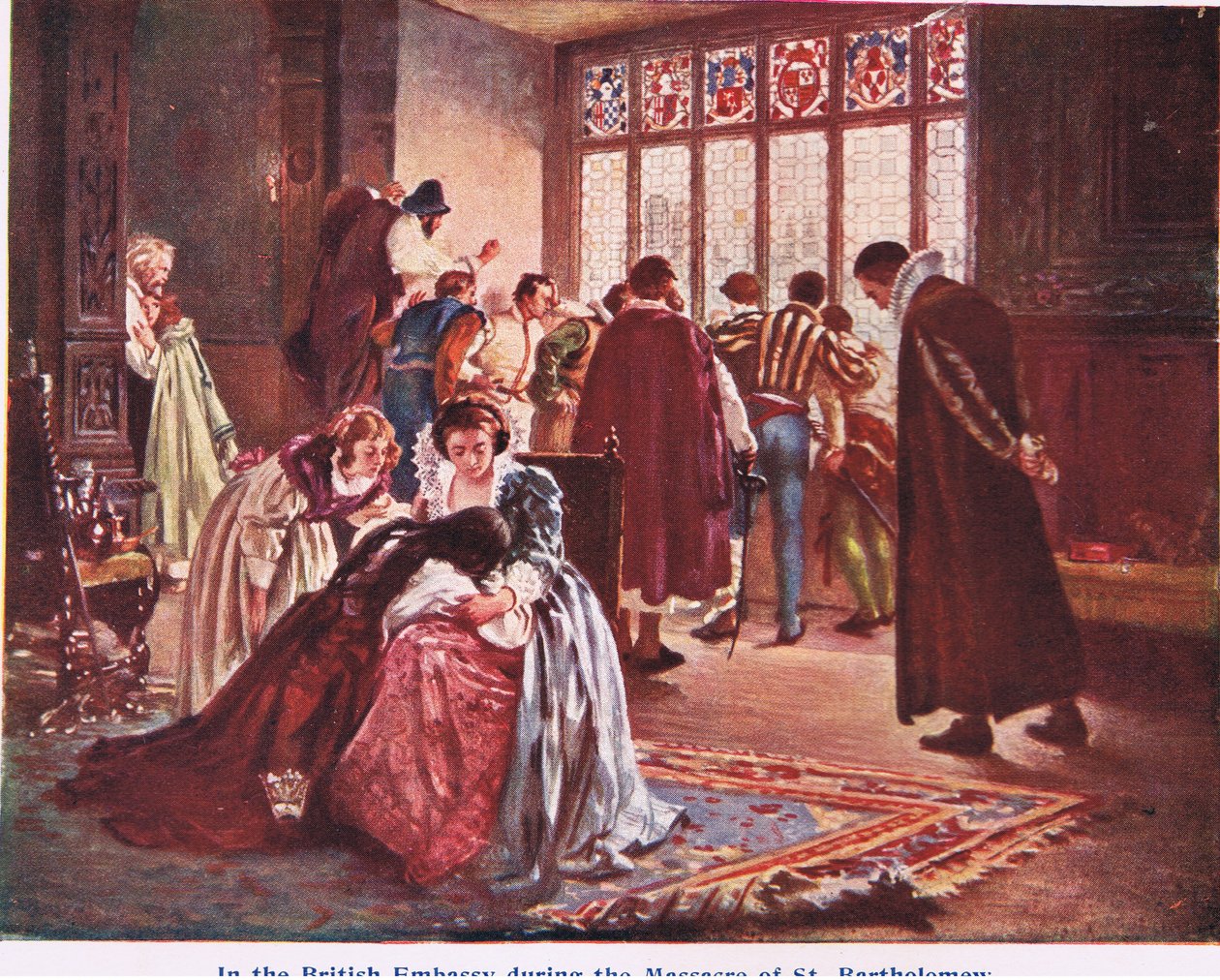 A embaixada britânica no dia do massacre de São Bartolomeu de Philip Hermogenes Calderon