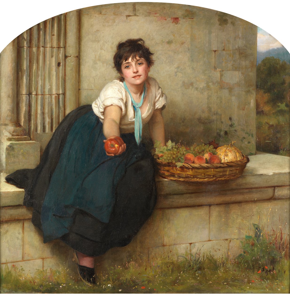 The Fruit Seller, 1877 de Philip Hermogenes Calderon