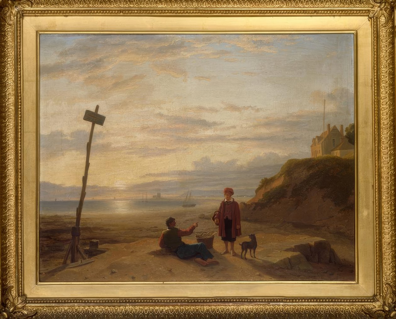 Ph. H.Rogers, garotos de ostras discutindo o problema da manhã… - 1835 de Philip Hutchins Rogers