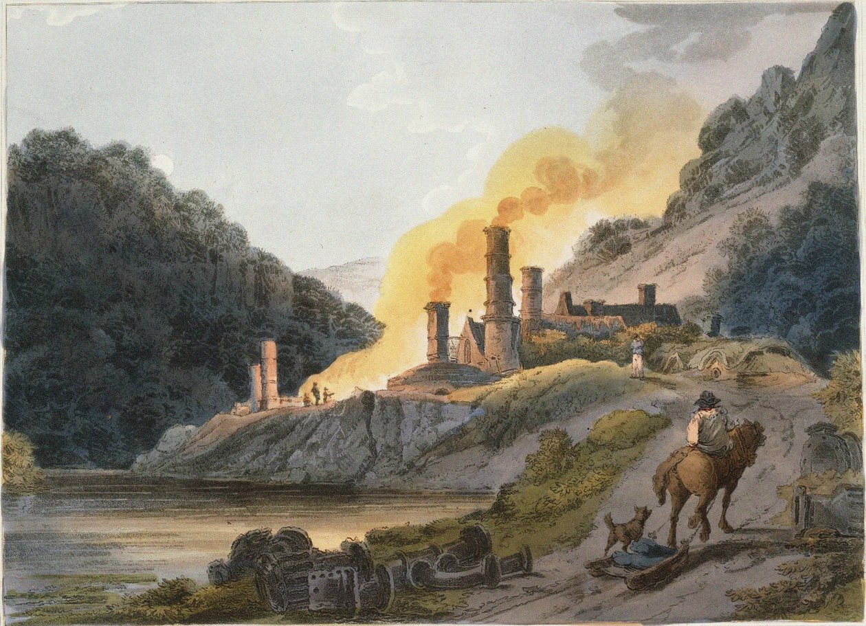 Iron Works, Colebrook Dale, 1805 de Philip James Loutherbourg the Younger