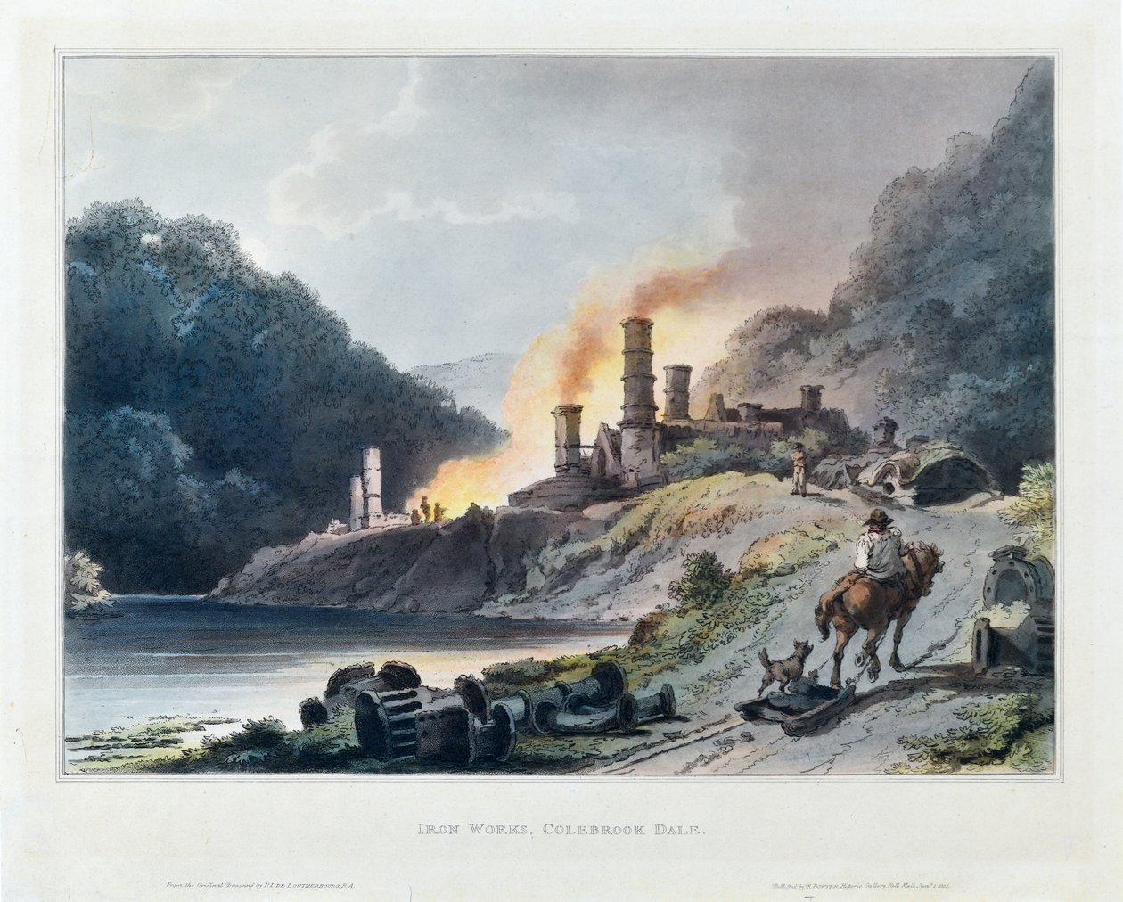 Fábrica de ferro, Colebrook Dale de Philip James de (1740 1812) Loutherbourg