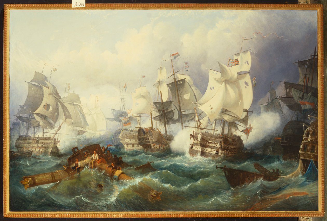 A Batalha de Trafalgar de Philip James de Loutherbourg