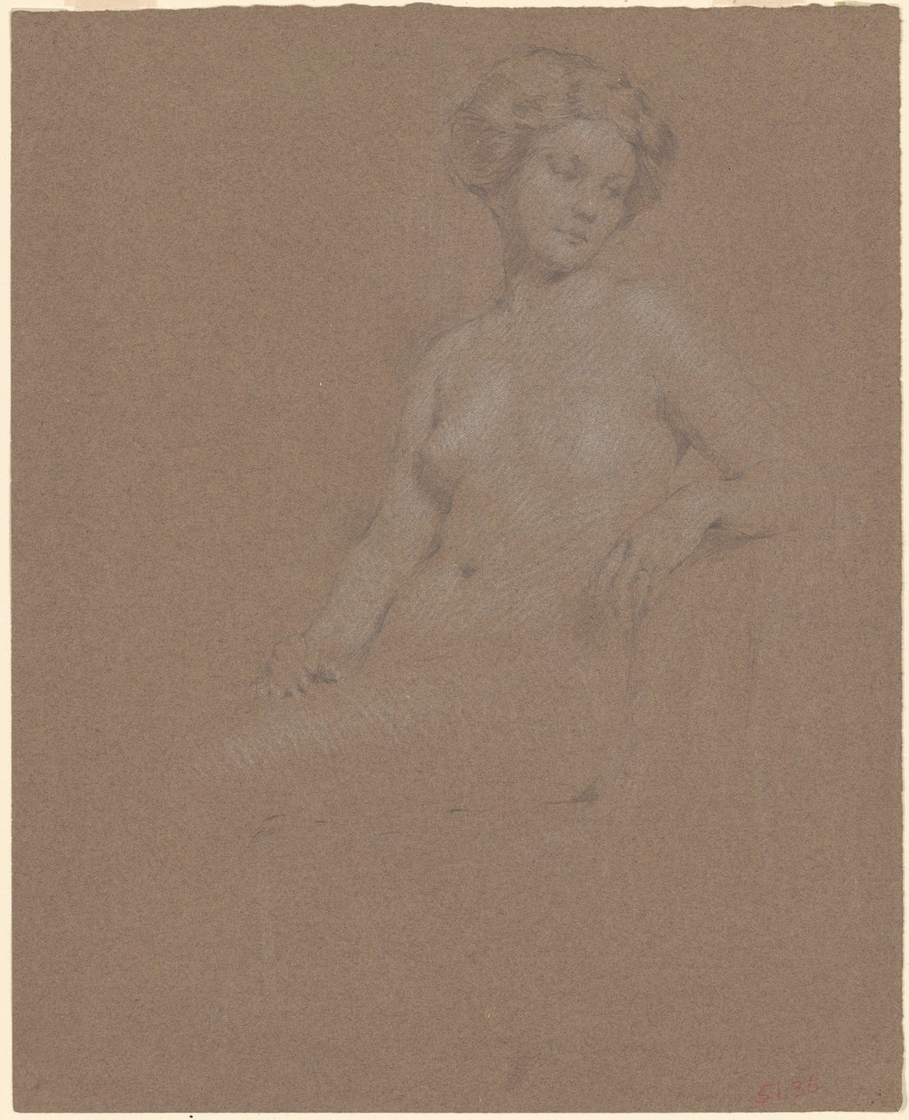 Nu feminino sentado de Philip Leslie Hale