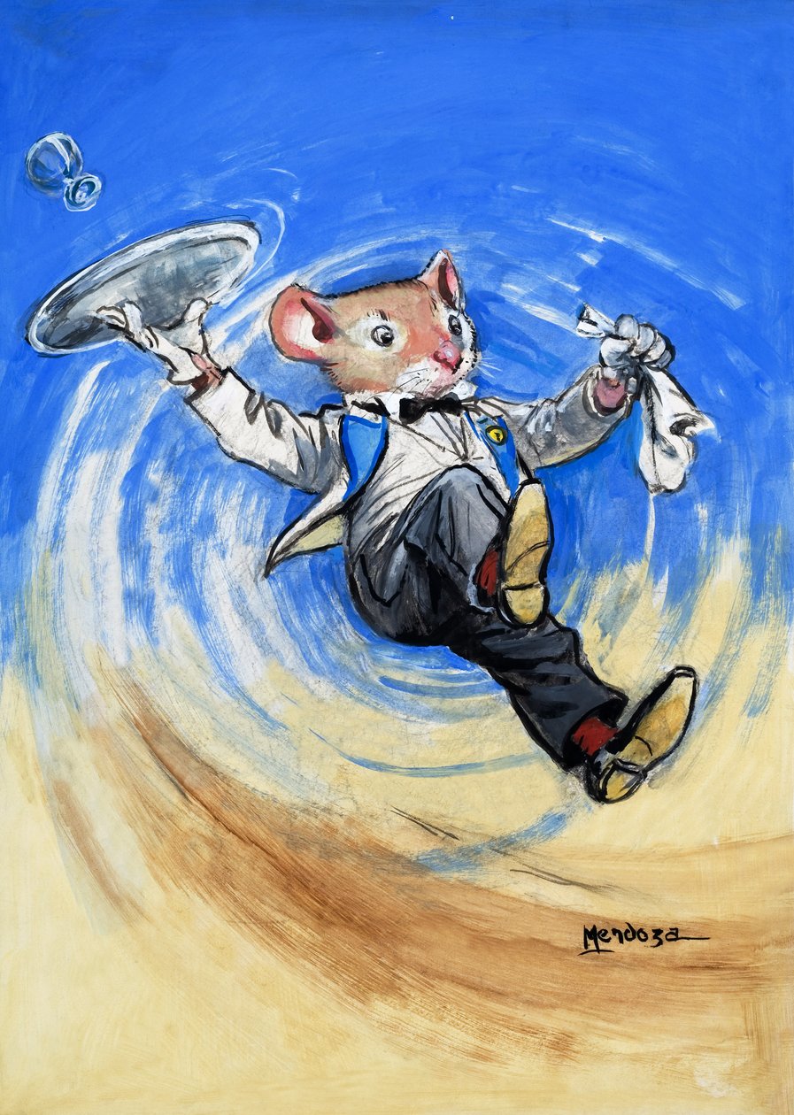 O rato da cidade e o rato do campo (guache sobre papel) de Philip Mendoza