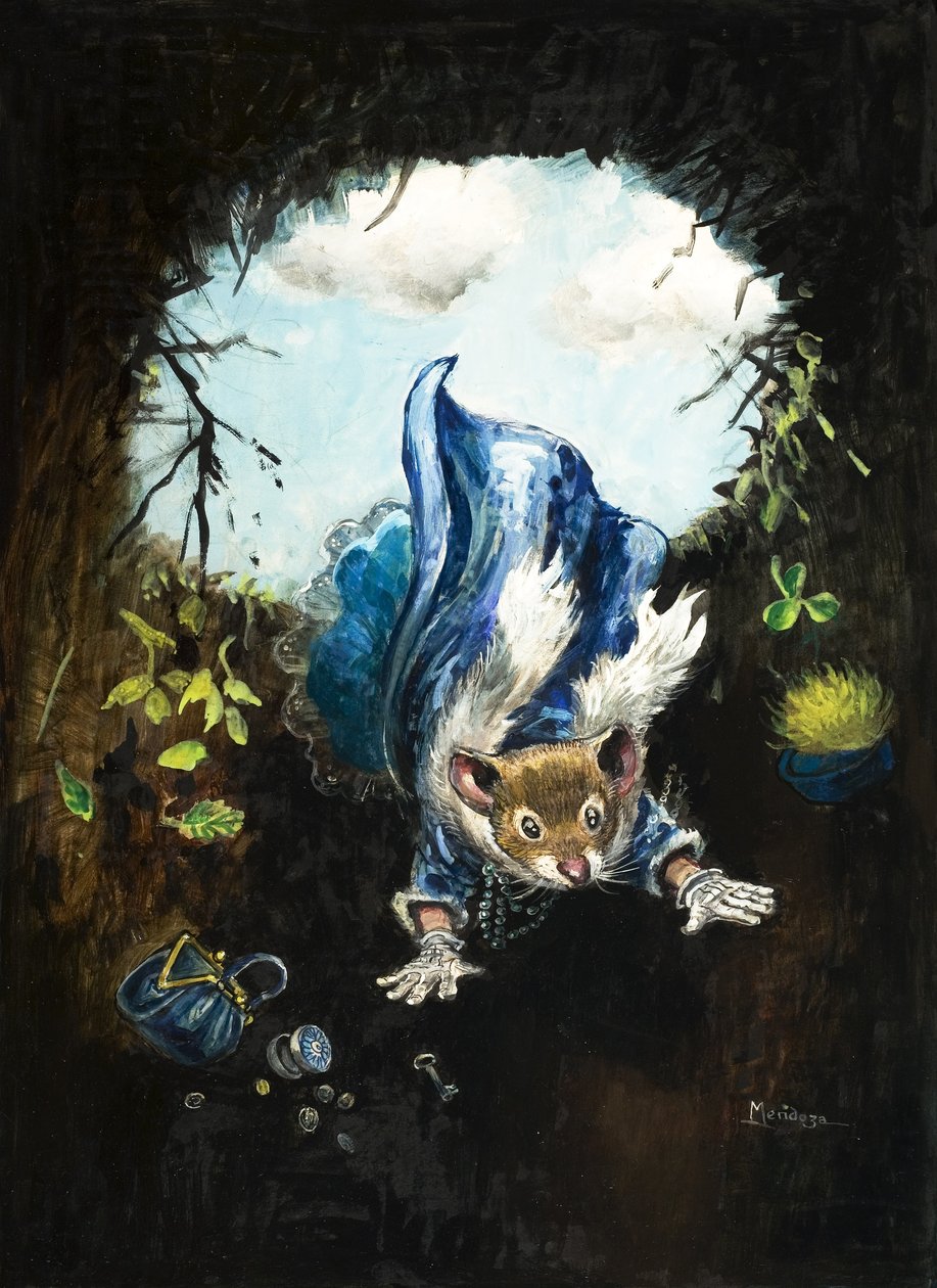 Rato da cidade e rato do campo (guache sobre papel) de Philip Mendoza