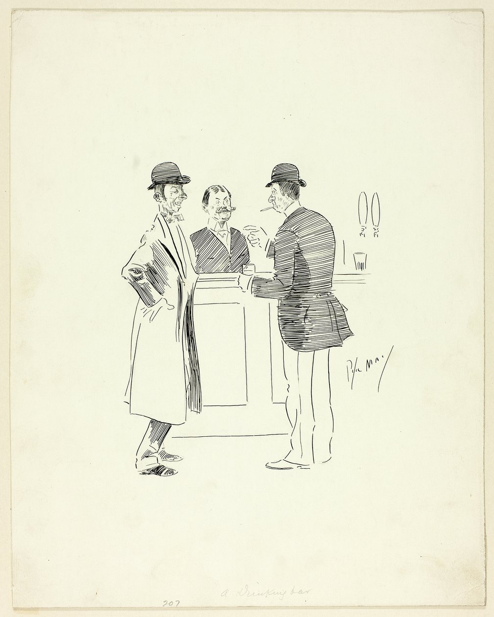 Um bar de bebidas de Philip William May