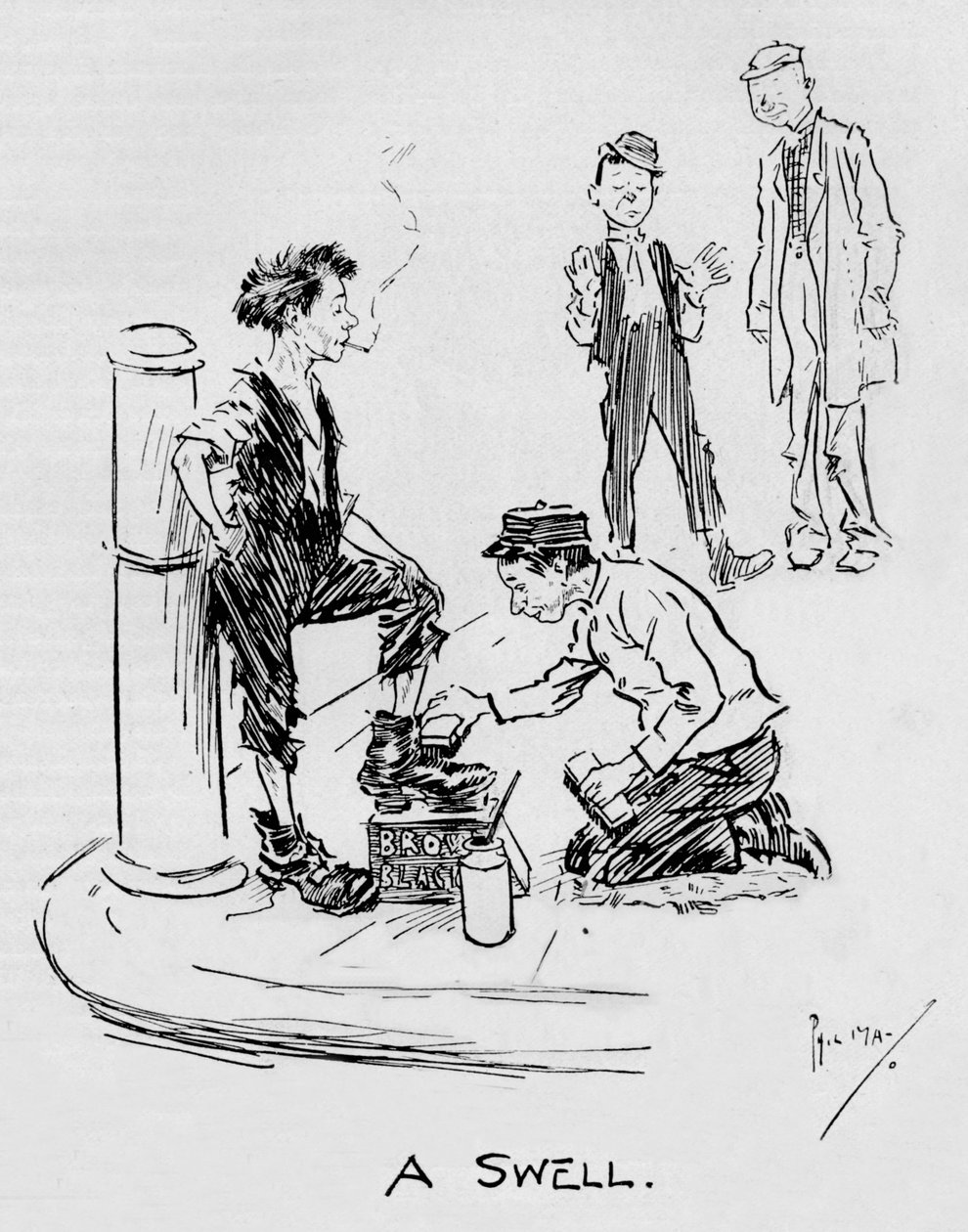 Um Swell, c1896, 1897 de Philip William May