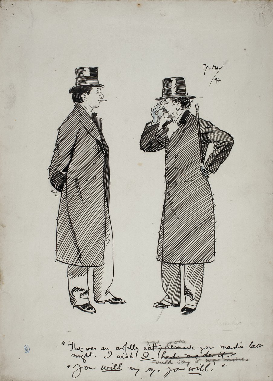 Oscar Wilde e Whistler de Philip William May