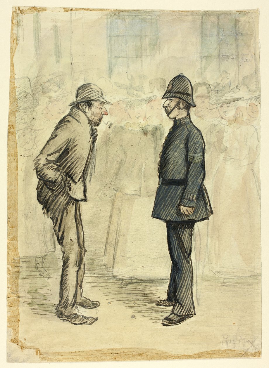Policial e vagabundo de Philip William May