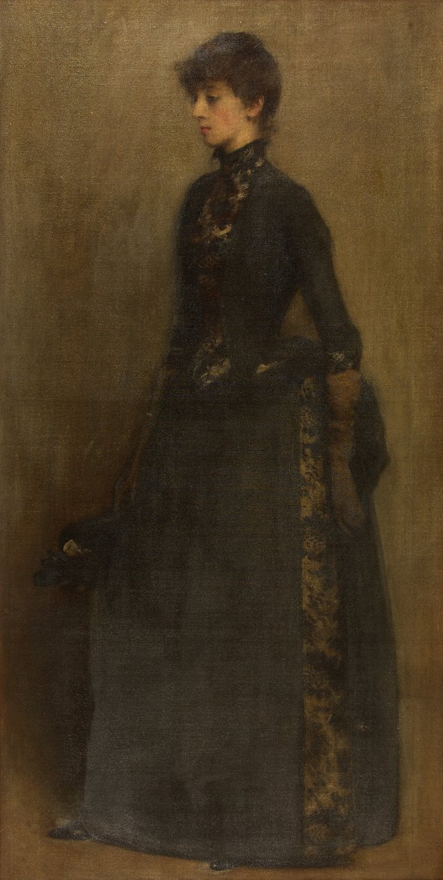 Lady in Grey: Sra. Montgomery (óleo sobre tela) de Philip Wilson Steer