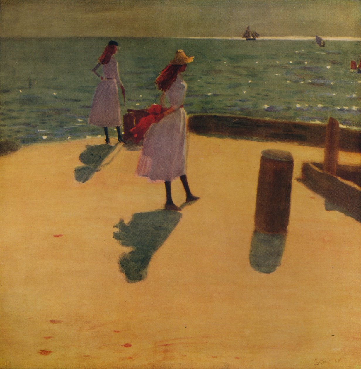 No cais de Walberswick, c1887, c1915 de Philip Wilson Steer