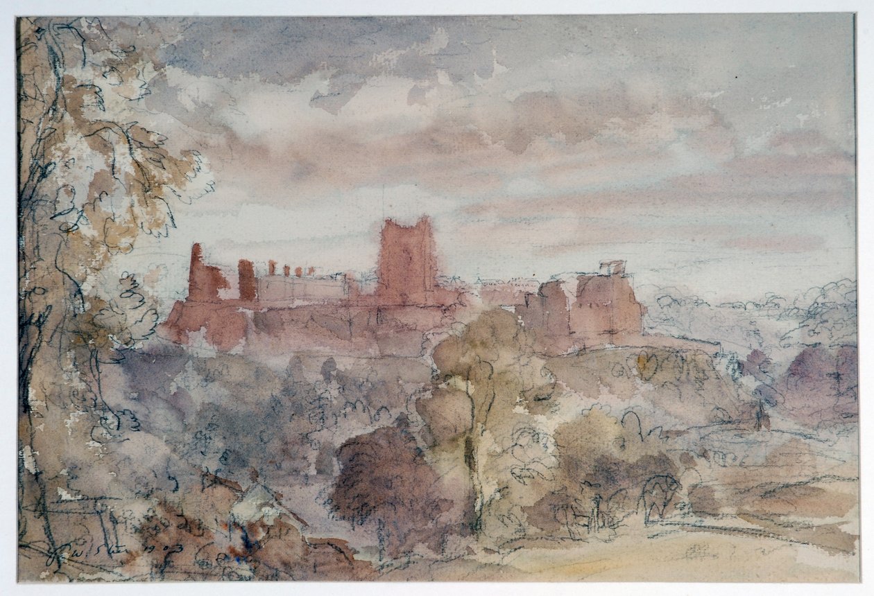 Castelo de Richmond, Yorkshire de Philip Wilson Steer