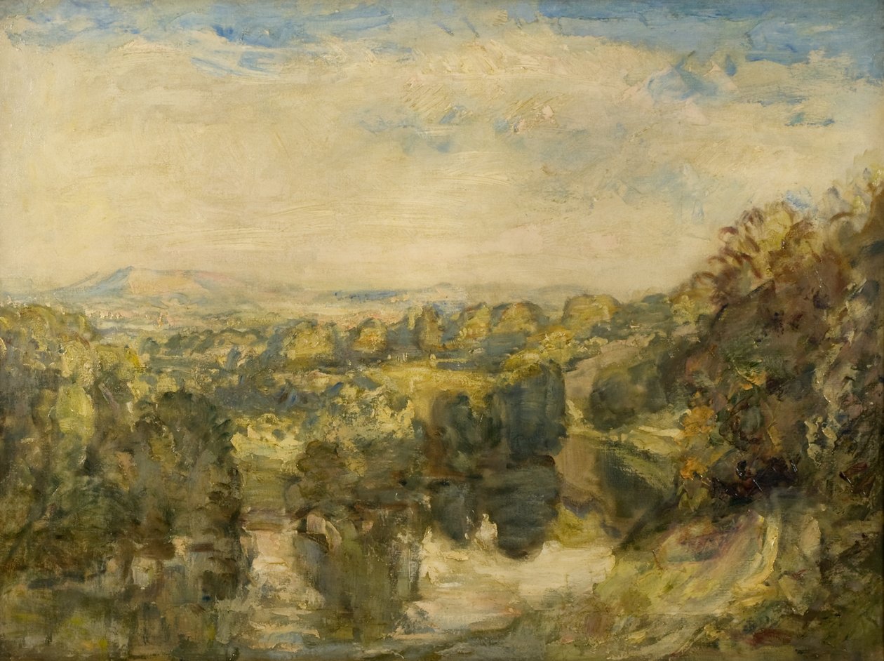 The River Teme, Evening, near Ludlow - The Clee Hills in the Distance de Philip Wilson Steer
